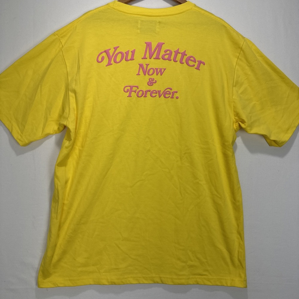 You Matter By Demetrius Harmon Cut And Sew 001 Yellow Tshirt Size XL - Picture 7 of 8